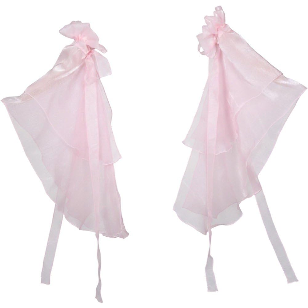 Sslvya Detachable Arm Sleeves for Women Elegant Arm Covers Chinese Water Sleeves for Wedding Dress Ethnic Dance Costume Accessories