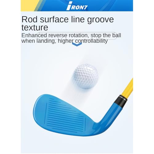 Kids Golf Club Set Right Hand R Flex Graphite Shafts Kompletny drewniany żelazny hybrydowy putter dla początkujących Chłopcy Dziewczyny Unisex Lekkie sportowe kije Trening młodzieżowy
