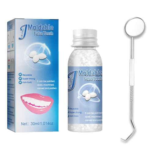 Image of Provisional Teeth Decoration Fake Tooth High Hardness, Durable, and Reusable. Broken Tooth Moldable Fake Teeth.