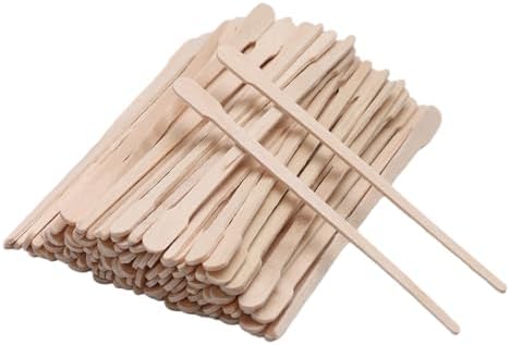 1200pcs Small Wooden Waxing Sticks, Wax Spatulas Craft Applicator Sticks for Body Hair Removal, Eyebrow Lip Nose Brow Facial Smooth- Spa and Home Usage