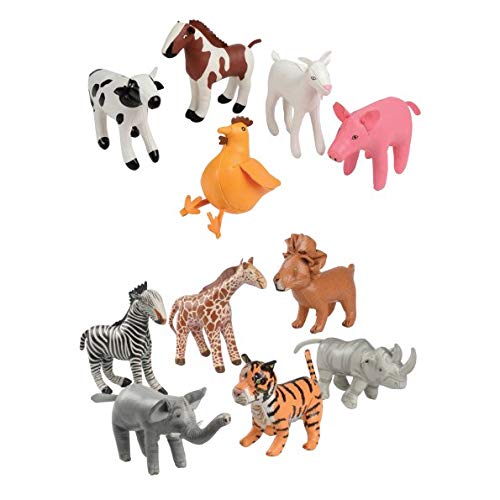 Constructive PlaythingsYIP-06 Soft Vinyl Animal Set of 11