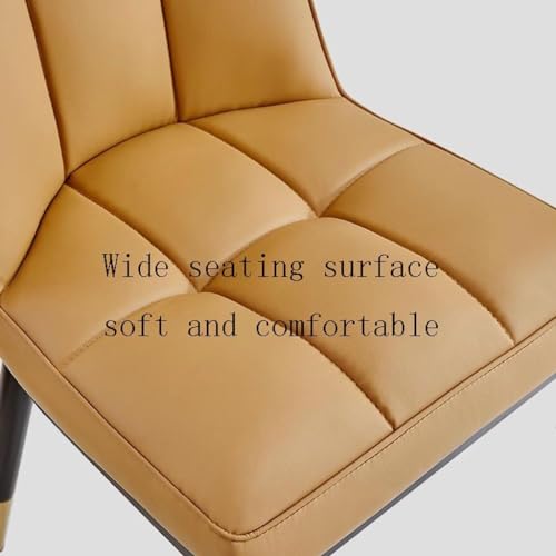 Ensemble de 2 chaises de comptoir résistantes avec structure en métal et assise cuir - 8