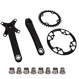 Amazon.co.uk Baxnore Mountain Cycle Crankset, Aluminum Alloy Single Speed Crank Chainwheel Set, Lightweight Multifunction Cycle Crank Chainset for Cycling #ad #ad