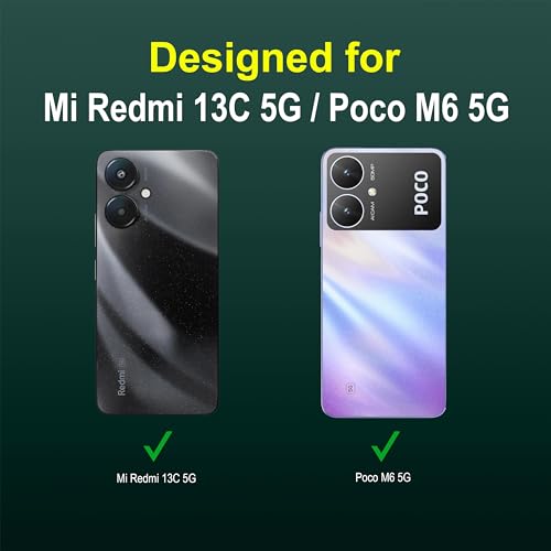 Image of amazon basics Back Case Cover for Mi Redmi 13C 5G (Silicone Dark Green)