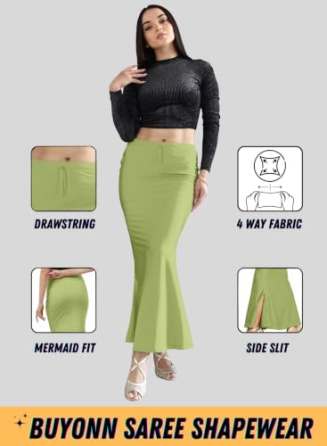 Image of Saree Shapewear Petticoat for Women | Stretchable Saree Shaper | Shapewear for Saree | Petticoat Innerwear | Saree Skirt for Women | Shape Wear for Dresse & Sarees