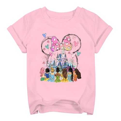 Princess Girls Shirts Magical Short Sleeve Shirt Toddler Holiday Vacation Kids Tee Top