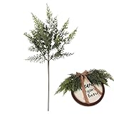 Points forts décoratifs respectueux de l'environnement : conçus comme décorations de Noël réutilisables, ces branches de sapin de Noël agissent comme un remplissage de vase esthétique pour toutes les saisons. Elles offrent une élégance facile d'entretien, idéales pour décorer les tables à manger ou créer sans effort des atmosphères chaudes de saison. Ces plantes respectueuses de l'environnement sont polyvalentes et contribuent à un aménagement durable de votre intérieur.