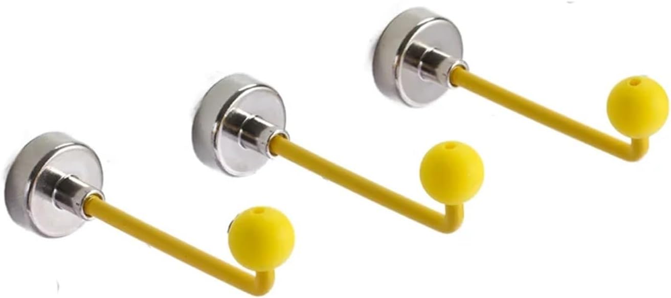 3/6 pcs Compatible for Magnetic L-Shaped Multifunctional Storage Rack, Silicone Colored Balls, Miscellaneous, Home Decoration Hooks(Cream 6Pcs)