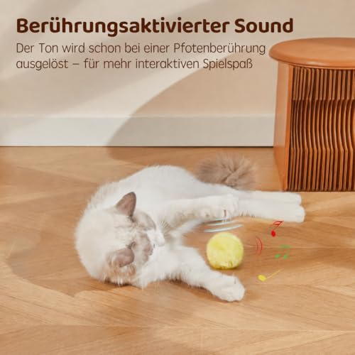 Potaroma Katzenminze Spielzeug, 3 Interaktive Katzenbälle mit Matatabi – Bild 4