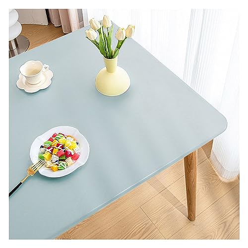 Nappe en cuir lavable et rectangulaire avec bord élastique