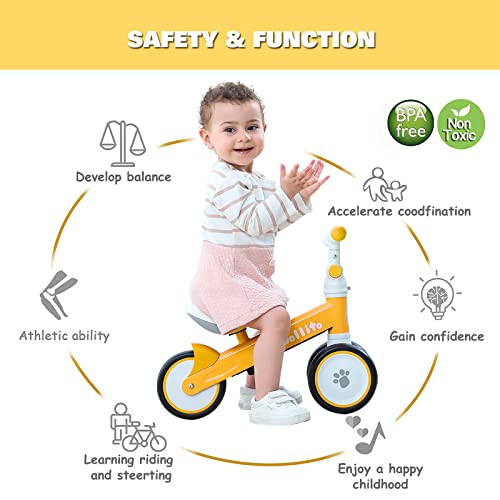Jollito LJ-AS007 Baby Balance Bike, Adjustable Toddler Bicycle 12-24 Months thumb #3