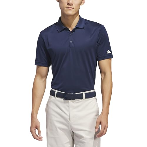 Polo Adidas homme coupe ample anti-transpiration bleu marine 3XL