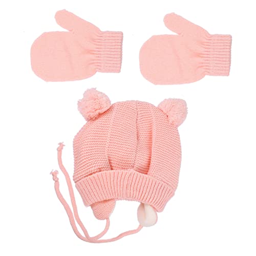 BESPORTBLE 1Juego Conjunto De Sombrero para Bebés Gorro Pompón para Mantener El Días Fríos