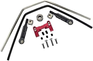 Aluminum Front Or Rear Sway Bar Mount With Linkage And Wire For Traxxas 1/8 4WD Sledge Monster Truck 95076-4 - 15Pc Set Red