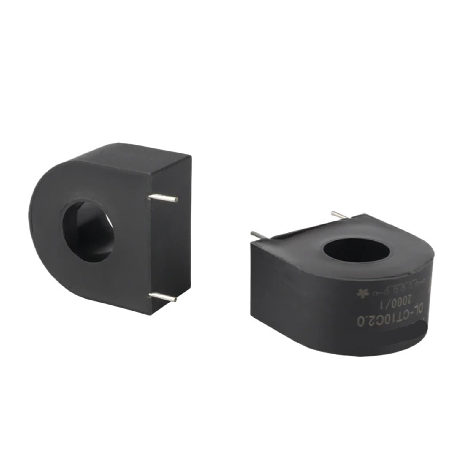 CLEUFWKO 1pcs Micro current transformer DL-CT10C2.0 50A:25mA 100A:20mA 5000:1 100A:25mA 100A/50mA(DL-CT10C1.0)