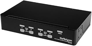 StarTech.com 4-Port KVM Switch OSD - 1U Rackmountable KVM Switch - USB