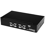 StarTech.com 4-Port KVM Switch OSD - 1U Rackmountable KVM Switch - USB and PS/2 - 1920 x 1440 - 1U (SV431DUSB)