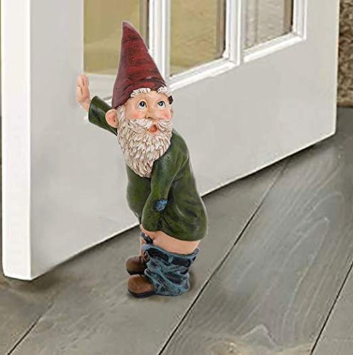 Peeing Garden Gnome, Mood Lab Garden Gnome, Pants Down Gnome Garden Statue, Unique Garden Ornaments Lawn Figurine, Naughty Gift Decorations Outdoor Indoor, Home Decor (1PC)