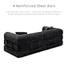 KSTNLUXQ Compression Sofa - 79'' Convertible Sofa Bed, Boneless Couch in a Box, Modular Corduroy Foldable Sleeper Sofa with 2 Pillows, Loveseat Couches for Living Room (Corduroy Fabric, Black) #5