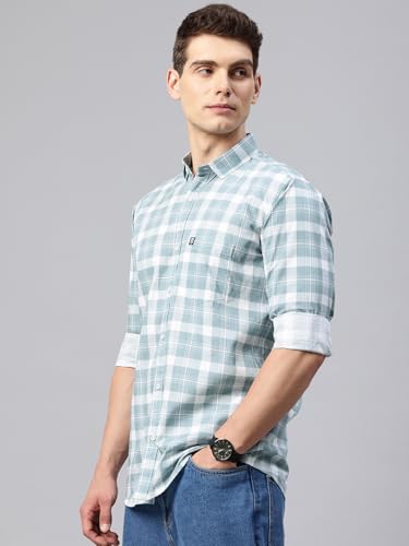 Image of Majestic Man Men Box Checkered Slim Fit Cotton Casual Shirt