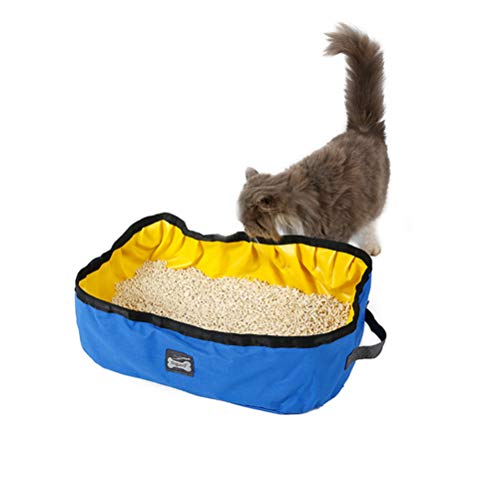 Balacoo – Caixa de areia dobrável portátil para transporte ao ar livre (azul)