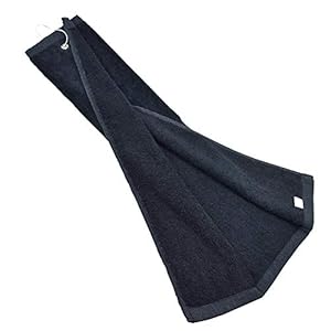Golf Towel with Clip Grommet Cotton Terry-Cloth for Golf Bag, 16 x 23.6 Inches