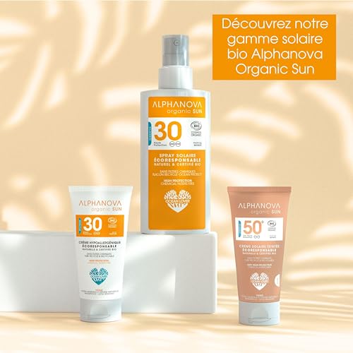 ALPHANOVA Crème solaire Visage Haute Tolérance SPF30 - Hypoallergénique - Naturelle et BIO - Filtre mineral - sans parfum - 50g – vue 5