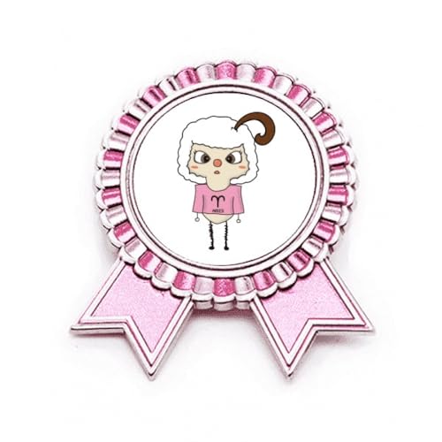 Broche constellation Bélier Météore UU Rose, bijou en métal taille M