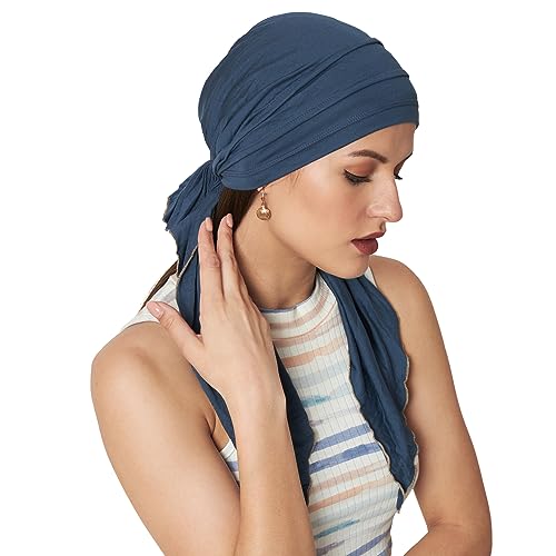 Image of The Headscarves Women Bamboo Pre Tie Scarf (HS107 Multicolor)