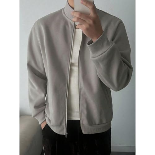 Image of PROSHARX Old Money Stand Up Collar Sweatshirt Zip-Up | Premium Comfort, Timeless & Aesthetic Style
