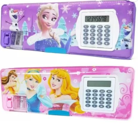 Stylie Modern Alternatives Frozen Pencil Boxes, Double Sided Opening, Set of 2, Multicolored Frozen Calculator Geometry Pencil Box with Magnetic Lock & Dual Pencil Sharpner for Girls Boys (B0D4ZL128R) Amazon Price History, Amazon Price Tracker