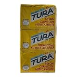 Tura Original Germicidal Medicated Soap with Wheat Germ Oil, Allantoine Fortified 3bars