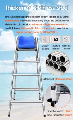 Silla Salvavidas Acero Inoxidable Alta Resistencia 4.9ft miniatura 4