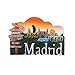 3D Madrid Spanien Kühlschrankmagnet Reise Souvenir Geschenk Zuhause Küche Dekoration Kühlschrank Magnet Sticker Craft Collection