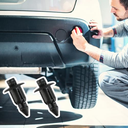 50 Stück kunststoffnieten für Befestigung,spreiznieten Kunststoff Durchmesser 6mm,Kunststoff Nieten Halteklammern,Spreiznieten Ersatz für Auto, Honda, Yamaha, Suzuki, Kawasaki, Schwarz