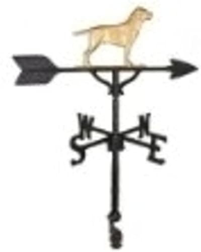 Montague Metal Products Veleta de 32 pulgadas con adorno de golden retriever
