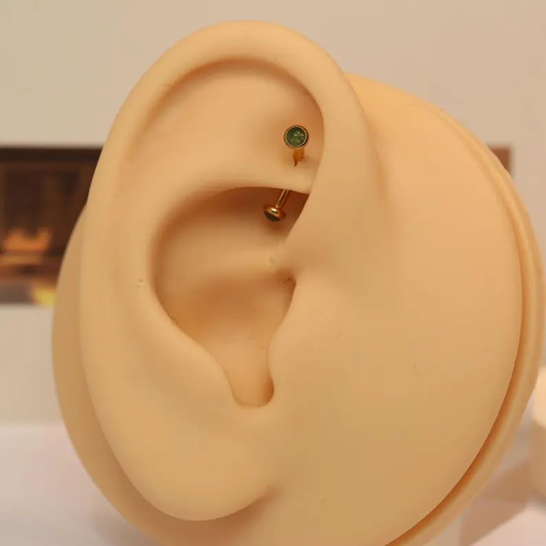 G23 Titanium Eyebrow Piercing Jewelry Eyebrow Rings Curved Barbell 16G Eyebrow Belly Button Ring Navel Rings Rook Daith Earrings Lip Ring Eyebrow Jewelry 6mm-12mm - Image 5