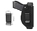 TACwolf 2PC Holster Universal Right Left IWB OWB for Inside Concealed Carry Holster for S&W M&P Shield for G17 19 23 25 26 27 29 30 32 33 38 42 43 Springfield XD XDS Ruger