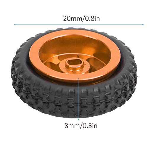 Mozzo Ruota in Metallo RC con Set di Pneumatici in...