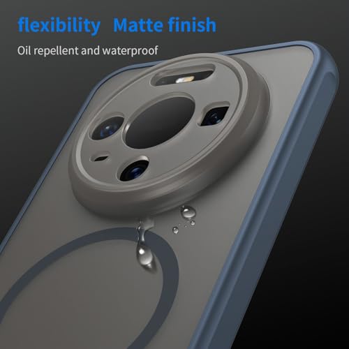 Image of Compatible with Huawei Mate 80 Case Cover,Compatible with MagSafe,Anti-Fall,Compatible with Huawei Mate 80 5G VYG-AL00 Cell Protective Phone Case Blue