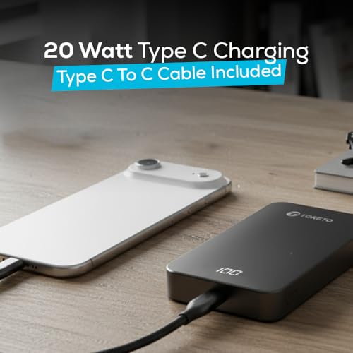 Image of Toreto Magzy 10000mAh MagSafe Magnetic Power Bank with LED Digital Display