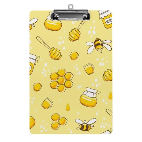 Clipboard A4 abeilles mignonnes pour organiser vos documents de bureau au quotidien