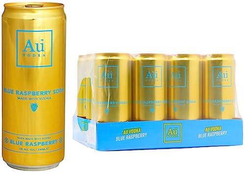 Au Vodka Blue Raspberry Pre-Mixed Cans (12)