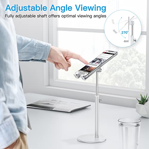 Omoton CASTAND-04-WHITE-JOE Cell Phone Stand, Omoton Angle Height Adjustable Aluminum Phone Holder thumb #1