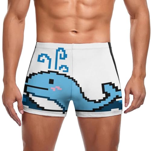 Slip de bain homme Baleine Bleue pour la natation confort