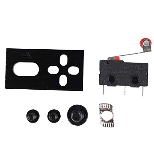Lysee 3D Printer Parts & Accessories - 1Set Micro Limit Switch Kit with Mounting Board Plate for CNC Router Machine for 3D Printer Parts Accessories