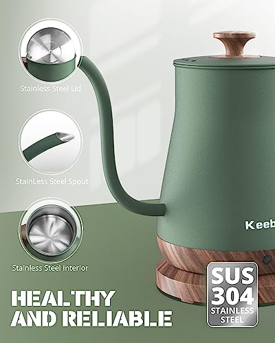 Set de Tetera Eléctrica cuello de ganso 0.8 L Keebar miniatura 6