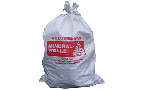 Laine minérale Sac 140 x 220 cm PP plat Sac ti-1200l Minéral fibre élimination des déchets Sac Cover