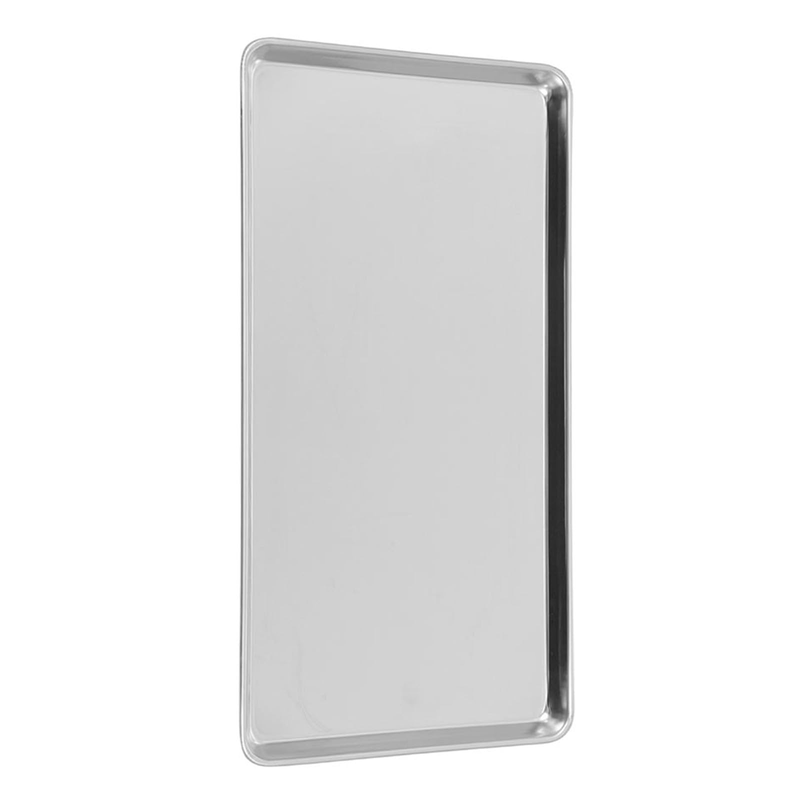 Argenté Plat Rectangulaire en Acier Inoxydable pour Camping et Fête