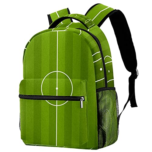 Sac à dos de voyage vert pour le sport et le campus avec un porte-bouteille pratique